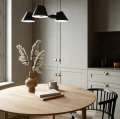 Lampa wisząca czarna trzy klosze Stay - DFTP by Nordlux