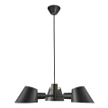 Lampa wisząca czarna trzy klosze Stay - DFTP by Nordlux