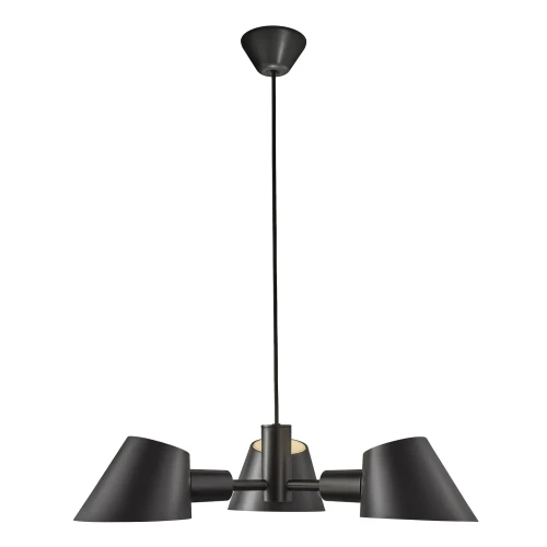 Lampa wisząca czarna trzy klosze Stay - DFTP by Nordlux