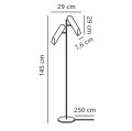 Lampa podłogowa czarna Rochelle - DFTP by Nordlux