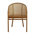 Krzesło do jadalni Mosso Light Brown, drewno teak i rattan - Nordal