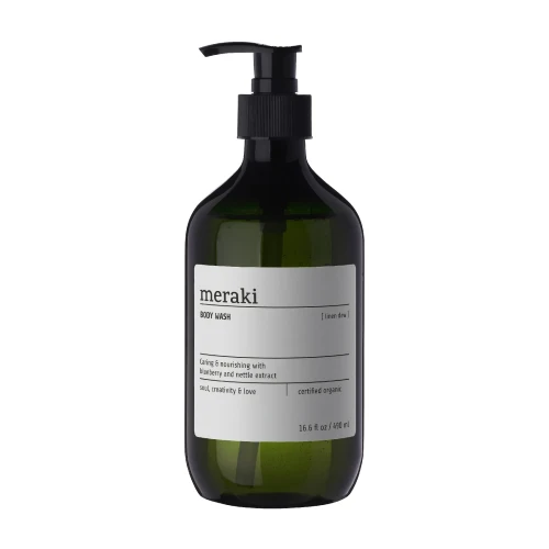 Naturalny żel pod prysznic Linen Dew 490 ml - Meraki