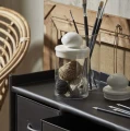Pojemnik na żywność sypką Plum 1L, szklany z ceramiczną pokrywą - Nordal
