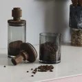 Pojemnik kuchenny Salvie 850 ml, szkło i drewno - Nordal