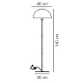Lampa podłogowa skandynawska Ellen, czarna - Nordlux