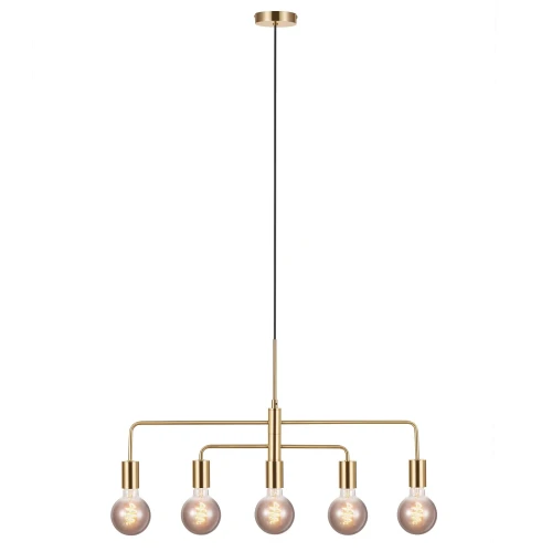 Nowoczesny żyrandol Gloom Brass 5 głowic, złoty - Nordlux