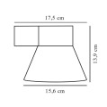 Kinkiet zewnętrzny Kyklop Cone, czarny - Nordlux