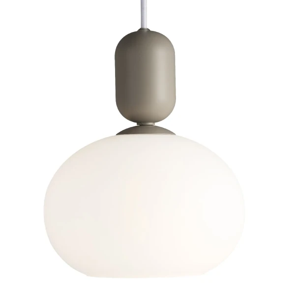 Lampa wisząca szklana Notti, szary - Nordlux