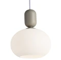 Lampa wisząca szklana Notti, szary - Nordlux
