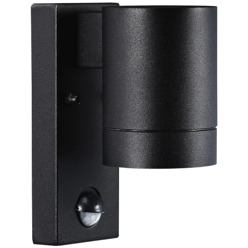 Kinkiet zewnętrzny z czujnikiem ruchu Tin Maxi Sensor, czarny - Nordlux