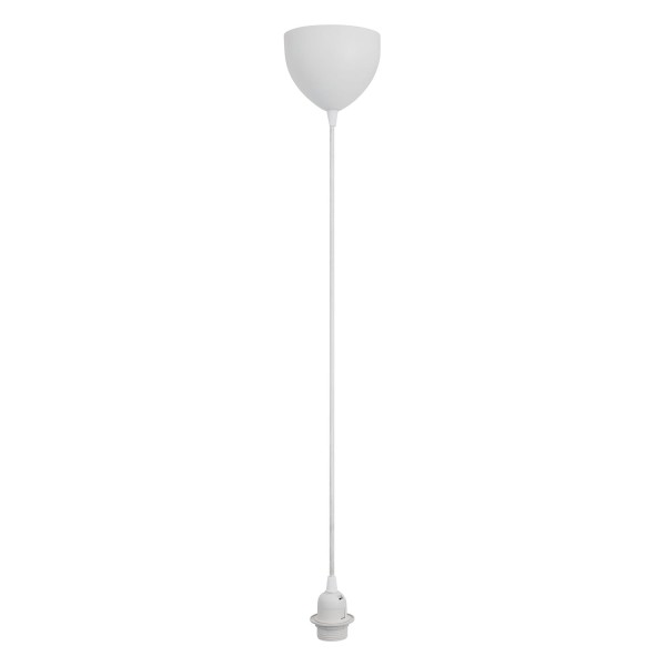 Oprawka z kablem do lampy wiszącej Delux E27, biała - Nordlux