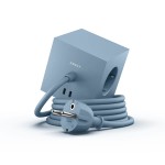 Listwa zasilająca kostka z usb, Square 1 Shark Blue niebieska - Avolt