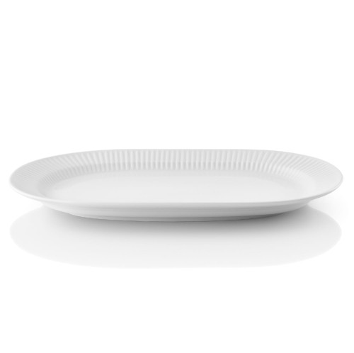 Talerz owalny porcelanowy Legio Nova 37x25 cm, biały - Eva Solo