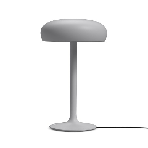 Minimalistyczna lampa stołowa ze ściemniaczem Emendo Cloud Grey - PLEASE WAIT to be SEATED
