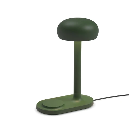 Lampa stołowa z ładowarką Emendo Emerald - PLEASE WAIT to be SEATED