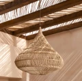 Duży abażur rattanowy Drop 80 - Bazar Bizar