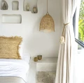 Bazar Bizar Bala - Abażur rattanowy do lamp sufitowych Bala M, naturalny