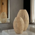 Abażur do lampy wiszącej z rattanu Zuri-L BAZAR BIZAR