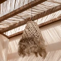Klosz do lampy wiszącej boho Abaca Jelly Fish M - Bazar Bizar