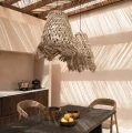 Klosz do lampy wiszącej boho Abaca Jelly Fish S - Bazar Bizar