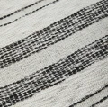 Biała narzuta w paski Anser 270x270, bawełna Oeko-Tex - Nordal