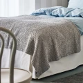 Narzuta na łóżko 160x260 Dani Clean, Oeko-Tex Gots, jasnoszara - Himla