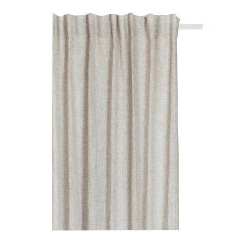 Zasłona lniana z taśmą Sunrise Oatmeal 280x250, 1 szt - Himla