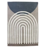 Wzorzysty dywan designerski Atrium 140x200, szary - Finarte