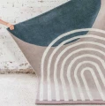 Wzorzysty dywan designerski Atrium 200x300, szary - Finarte