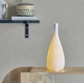 Lampa stołowa ceramiczna Pela, organiczny kształt - Bloomingville