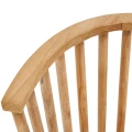 Fotel ogrodowy drewniany z poduszką Malawi Beige - Bazar Bizar