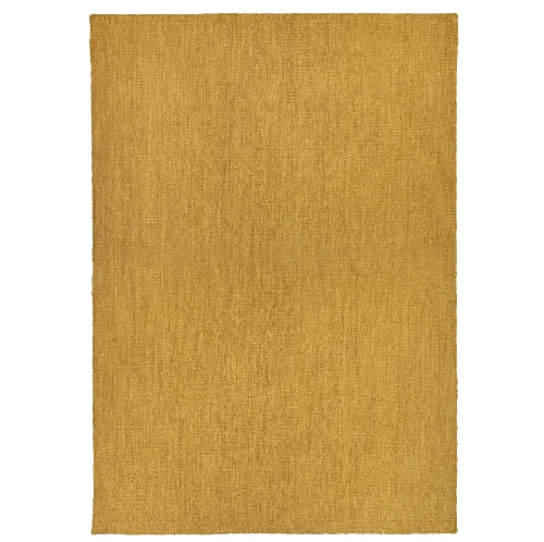 Dywan tkany na płasko wełniany Norm 160x230, musztardowy - Finarte