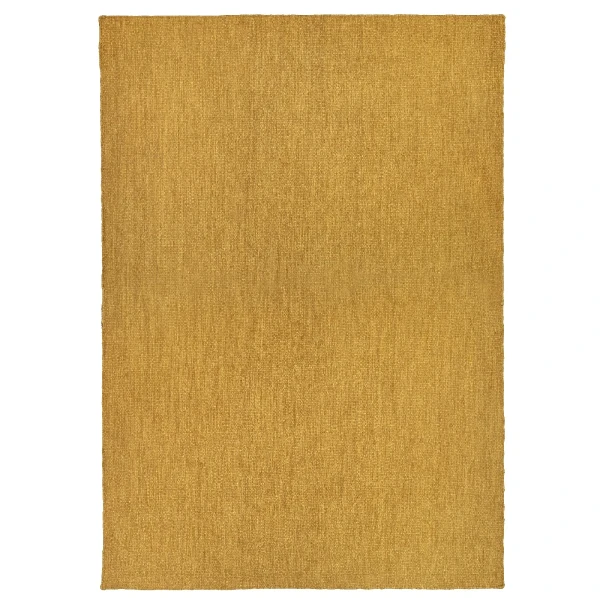 Dywan tkany na płasko wełniany Norm 200x300, musztardowy - Finarte