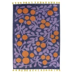 Wzorzysty dywan wełniany Terttu Blue 140x200 - Finarte