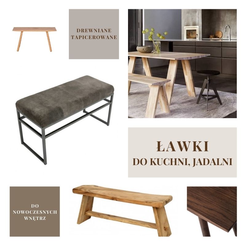 Ławki do kuchni ławki do jadalni Natural Home Decor