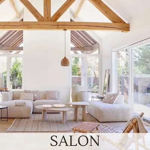 Salon, meble skandynawskie, meble do salonu - Natural Home Decor