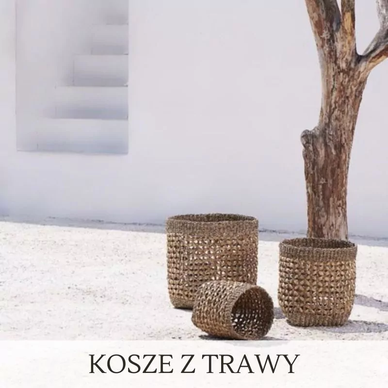 Kosz z trawy morskiej Natural Home Decor