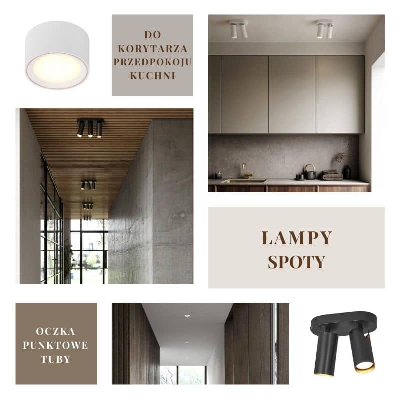 Lampy spoty nowoczesne oświetlenie sufitowe Natural Home Decor
