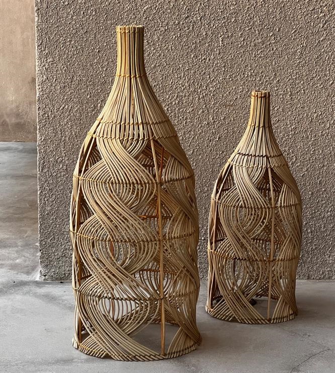 lampy i dekoracje podłogowe w stylu japandi Natural Home Decor