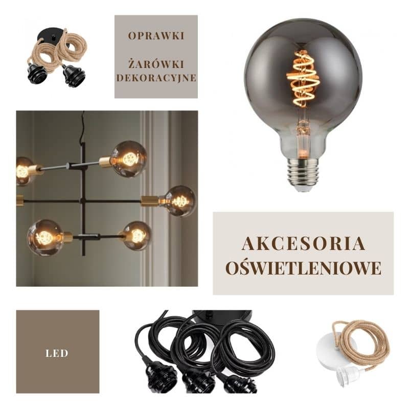 Designerskie akcesoria oświetleniowe Natual Home Decor