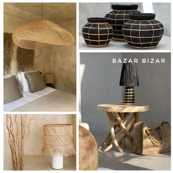 Bazar Bizar - home decor w stylu boho, japandi, abażury rattanowe - naturalhomedecor