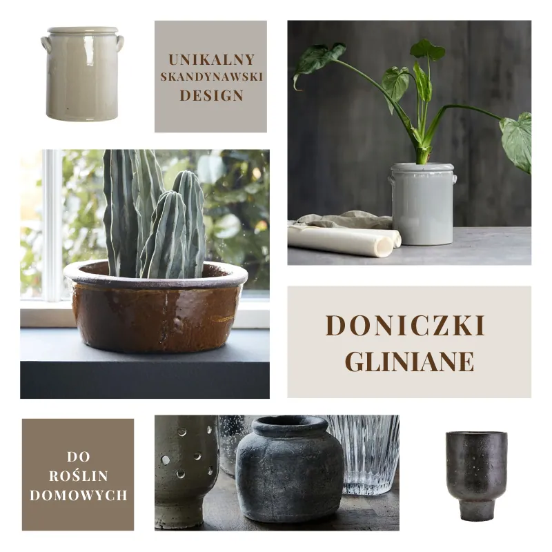 Doniczki gliniane w stylu skandynawskim, Natural Home Decor