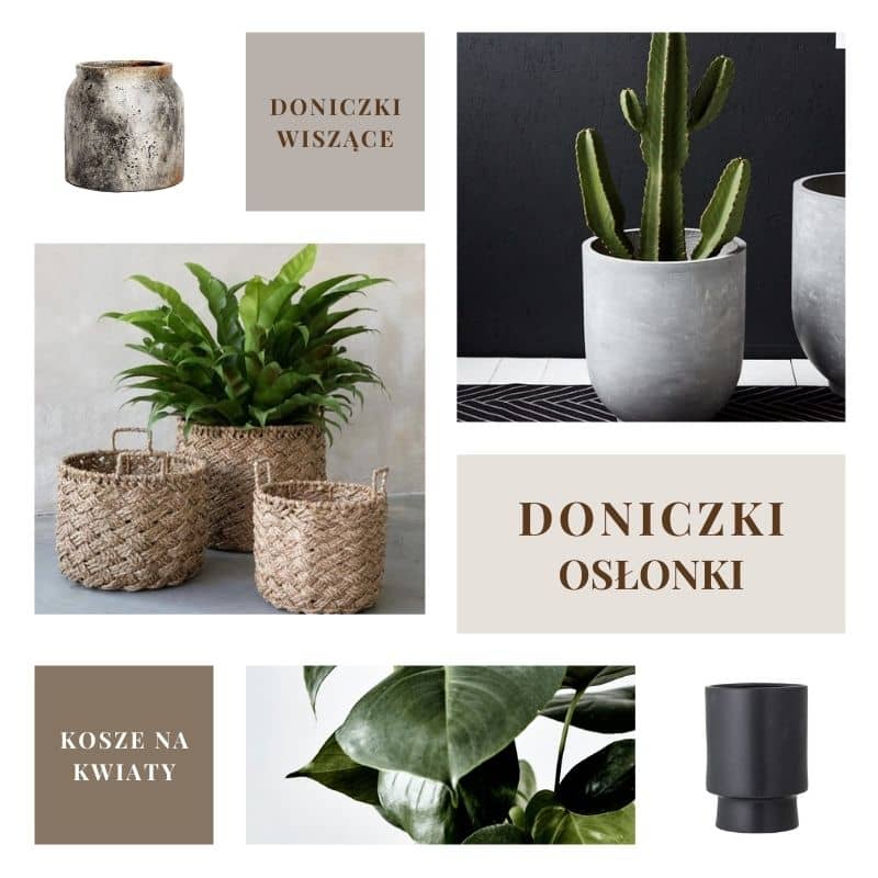 Donice, doniczki i kosze wiklinowe osłonki do każdego domu