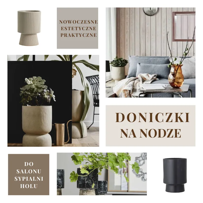 Doniczki na nodze, sklep Natural Home Decor