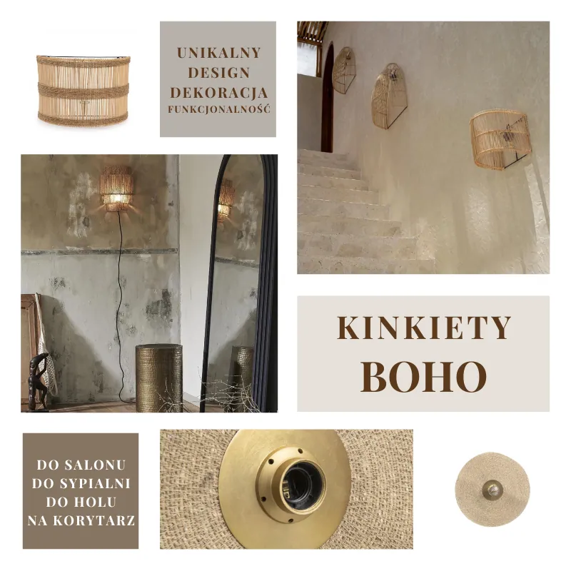 Kinkiety boho, sklep Natural Home Decor