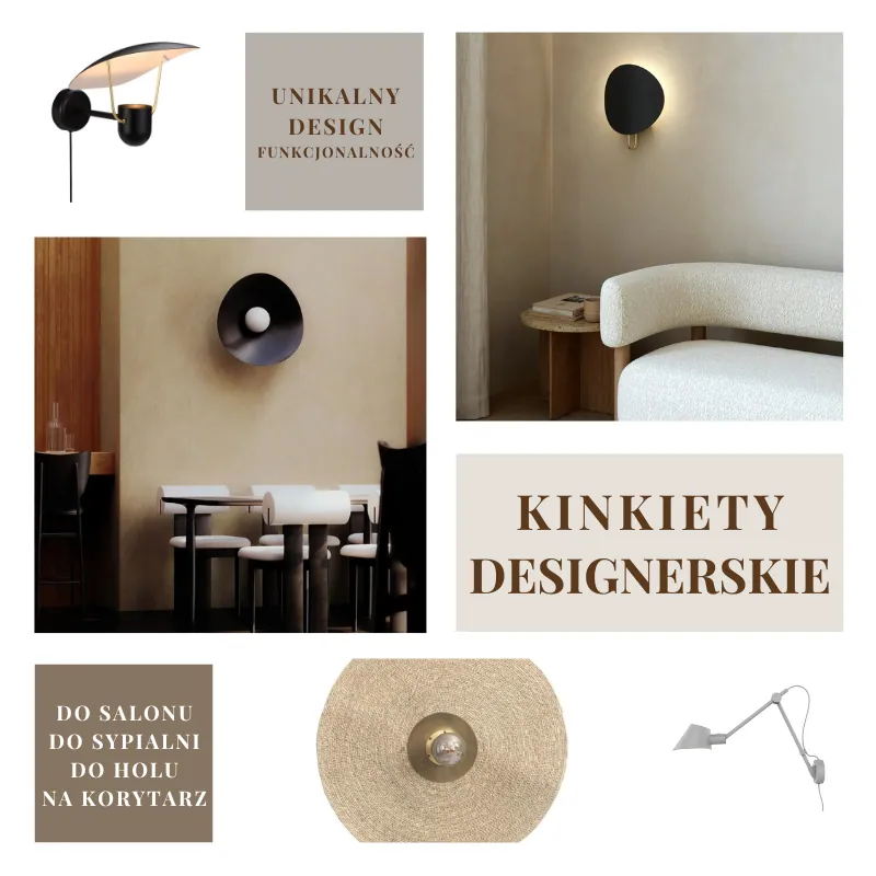 Kinkiety designerskie, sklep internetowy Natural Home Decor
