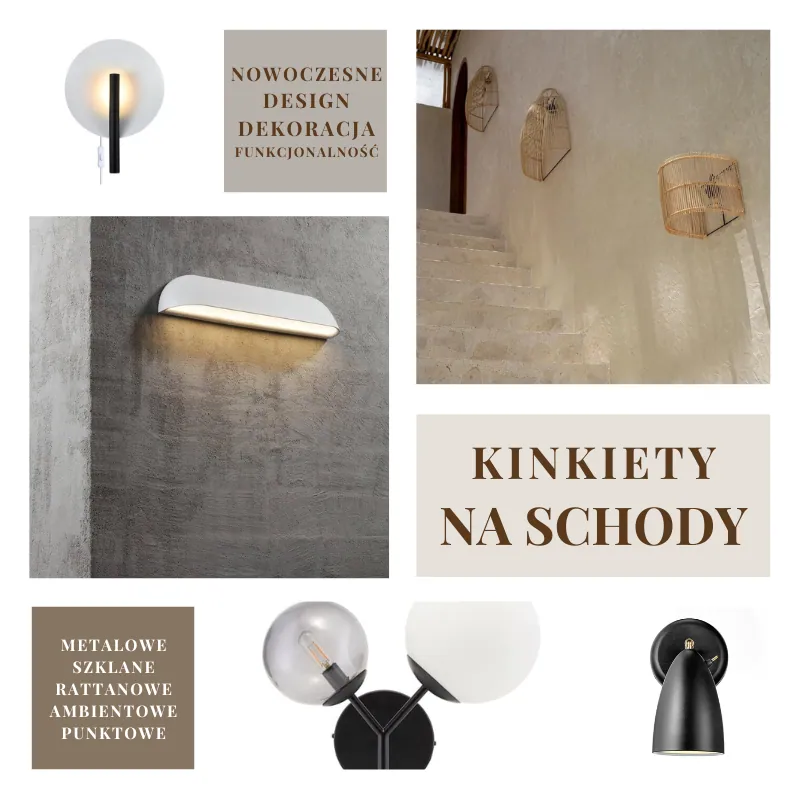 Kinkiety na schody wewnętrzne, Natural Home Decor, sklep internetowy