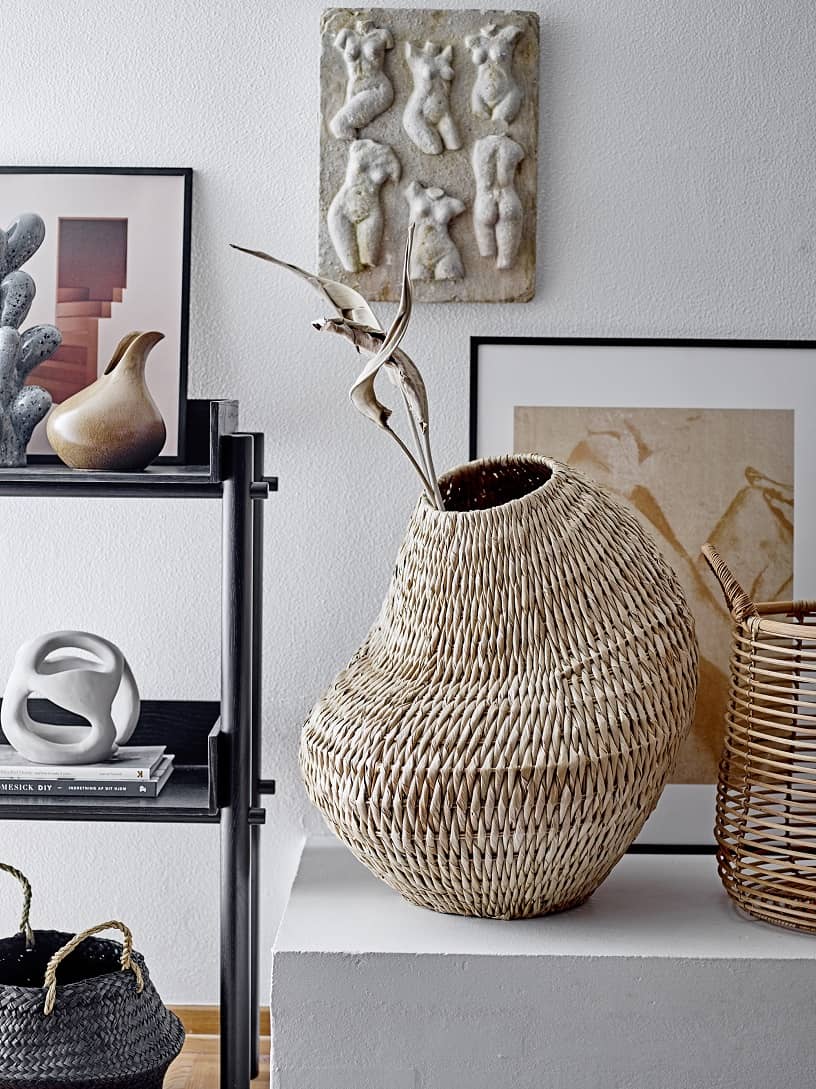 Kosz dekoracyjny do salonu Natural Home Decor Bloomingville