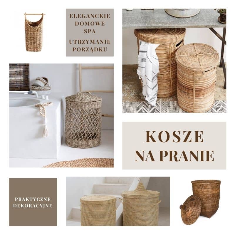 Kosze na pranie do każdej łazienki Natural Home Decor