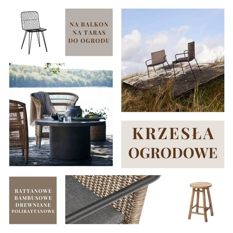 krzesła ogrodowe, krzesła balkonowe, krzesła na taras